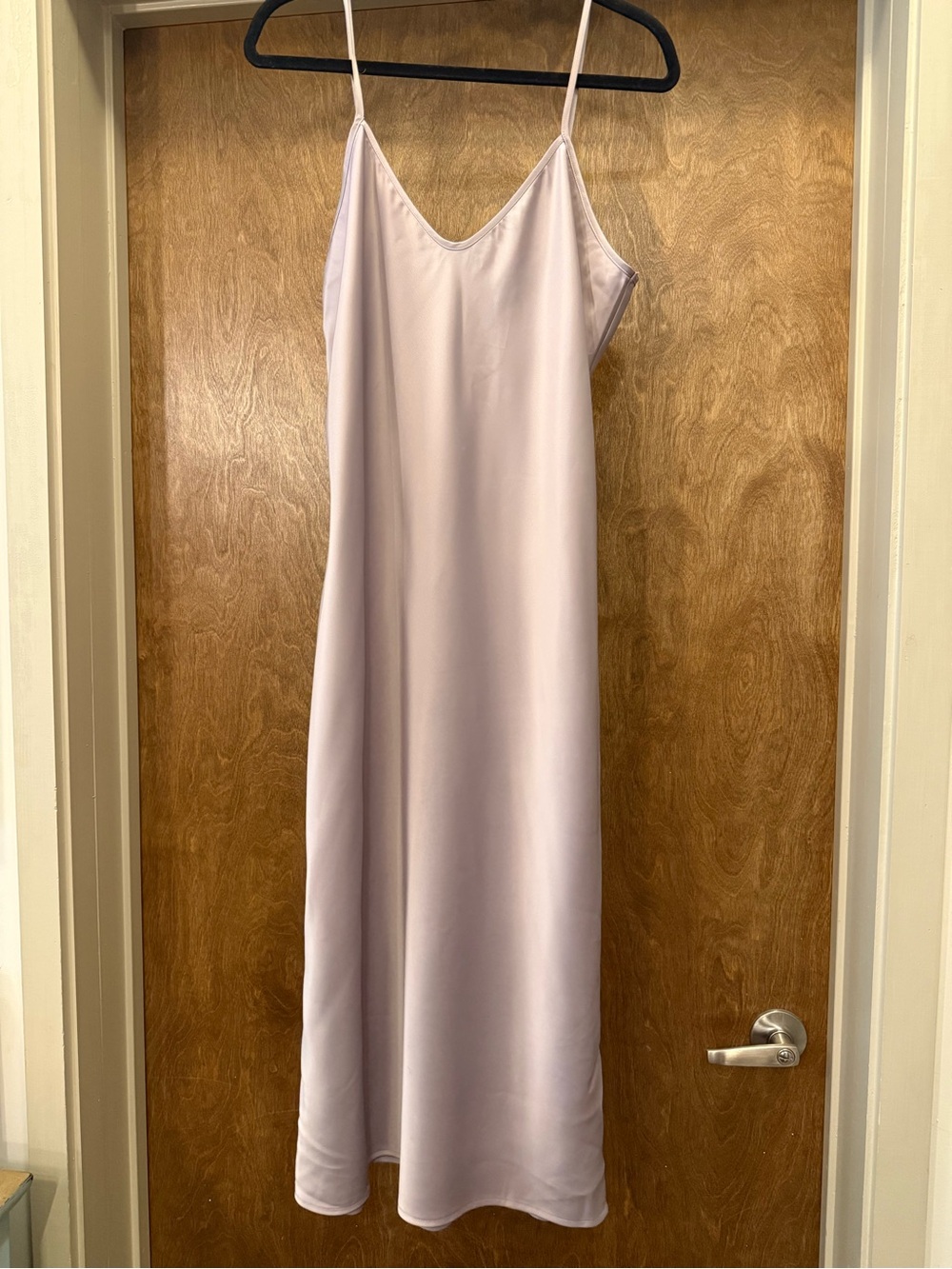Banana Republic Pale Lavender Slip Dress with Adjustable Spaghetti Straps